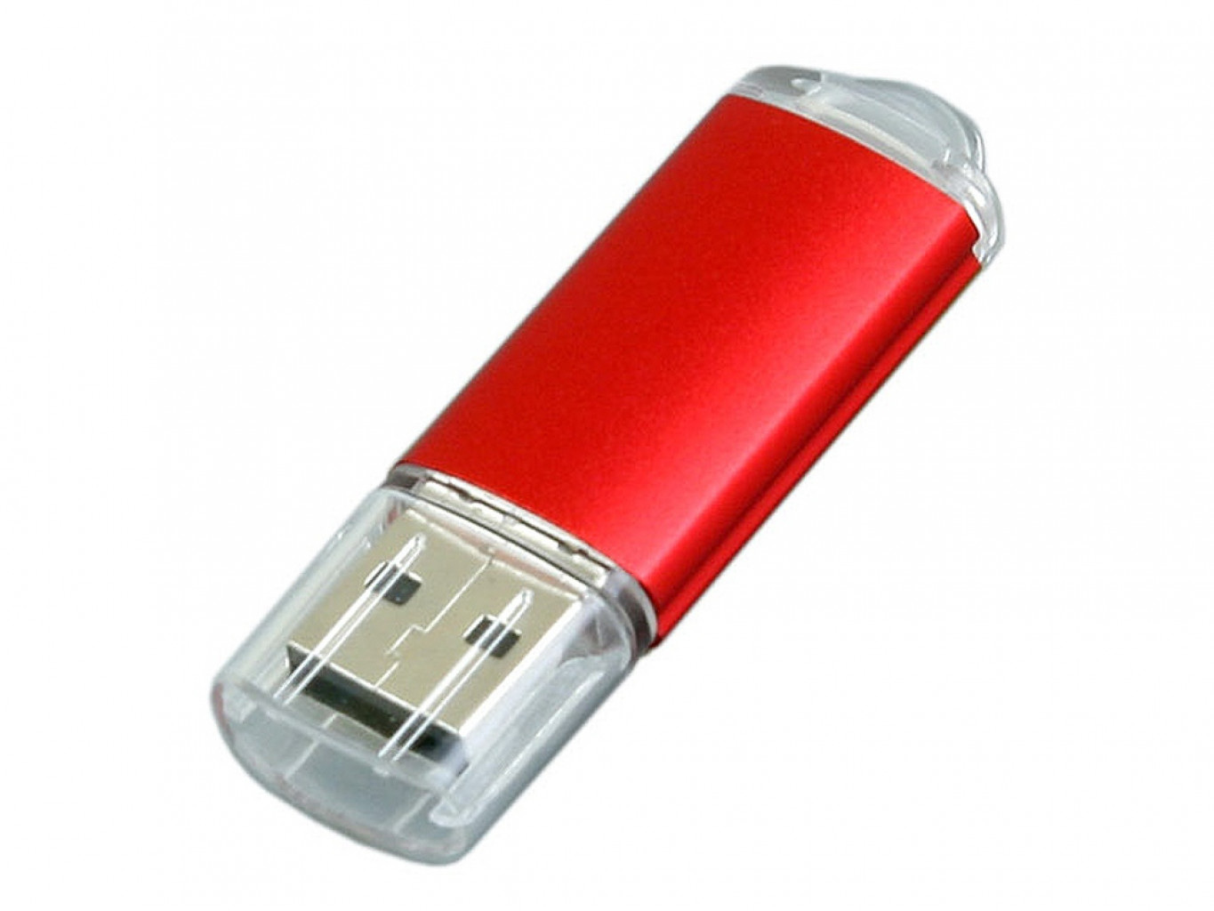 USB 2.0- флешка на 64 Гб с прозрачным колпачком