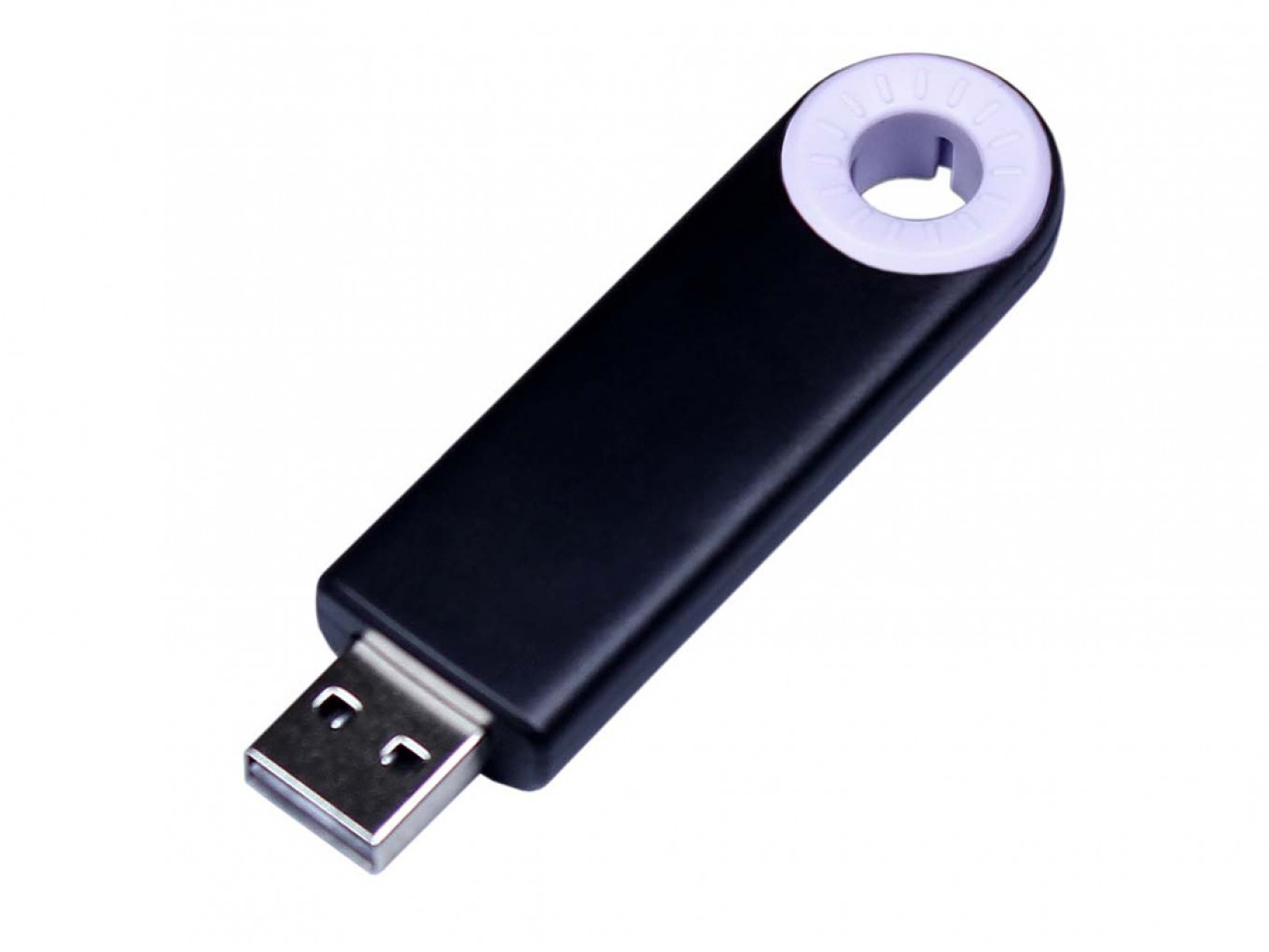 USB 3.0- флешка промо на 64 Гб прямоугольной формы, выдвижной механизм