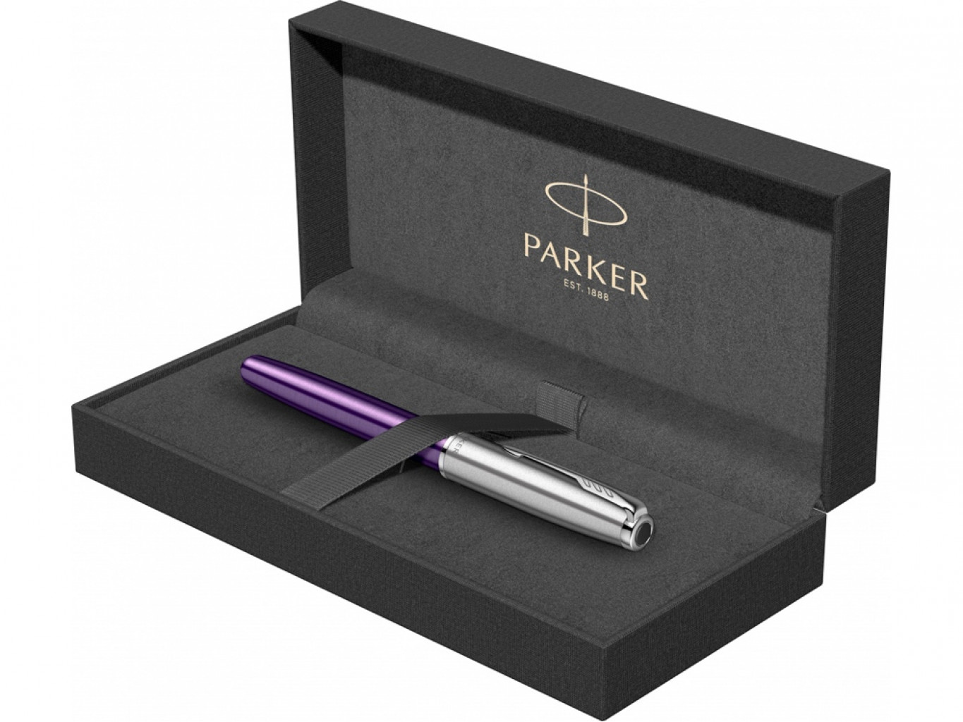 Ручка-роллер Parker «Sonnet Essentials Violet SB Steel CT»