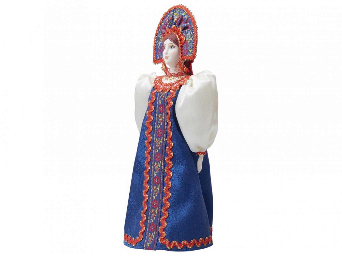 Подарочный набор: кукла фарфоровая, мёд с миксом из орехов Подарочный набор: кукла фарфоровая, мёд с миксом из орехов