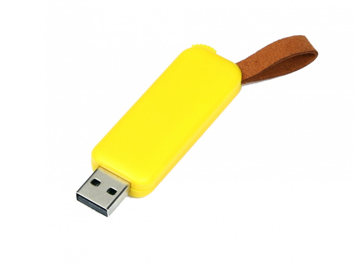 USB 2.0- флешка промо на 4 Гб прямоугольной формы, выдвижной механизм