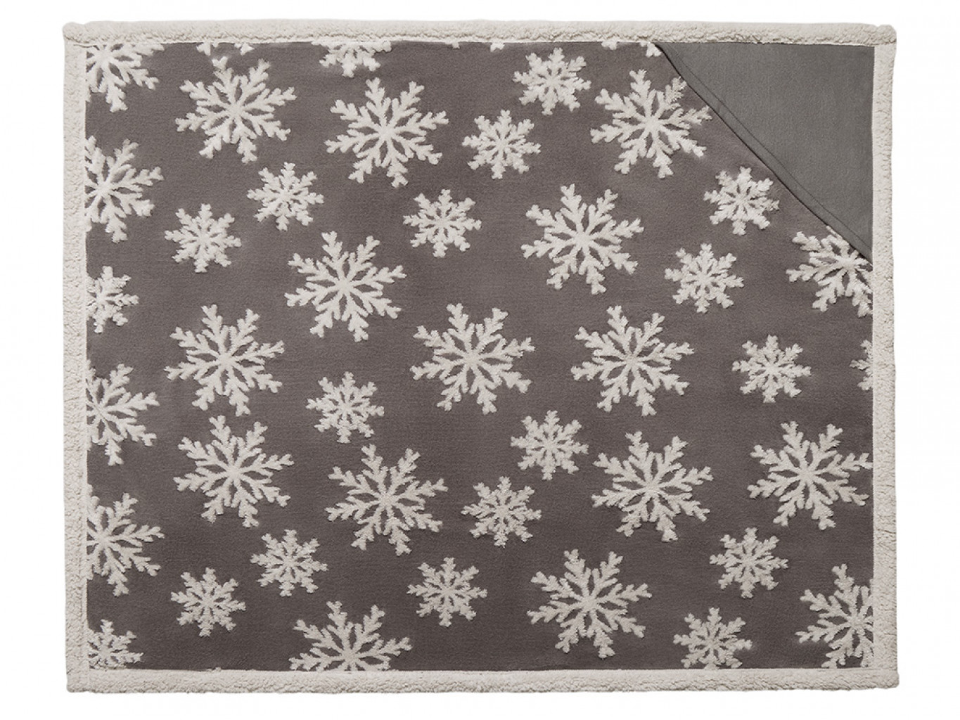 Плед Snowflake новогодний с капюшоном