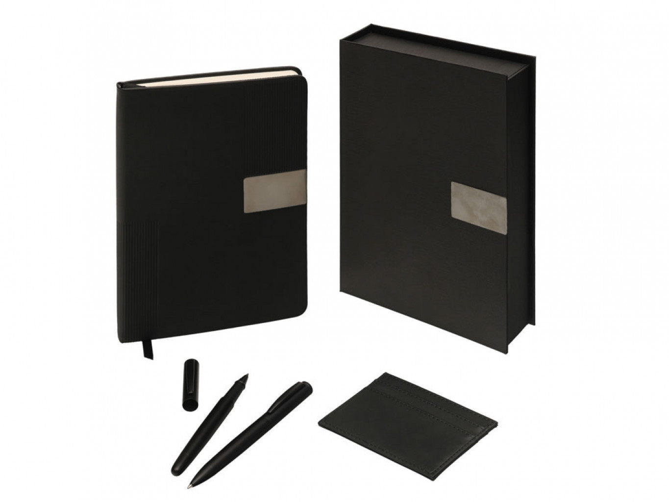 Подарочный набор «Goethe» с блокнотом А5, 2-мя ручками и картхолдером