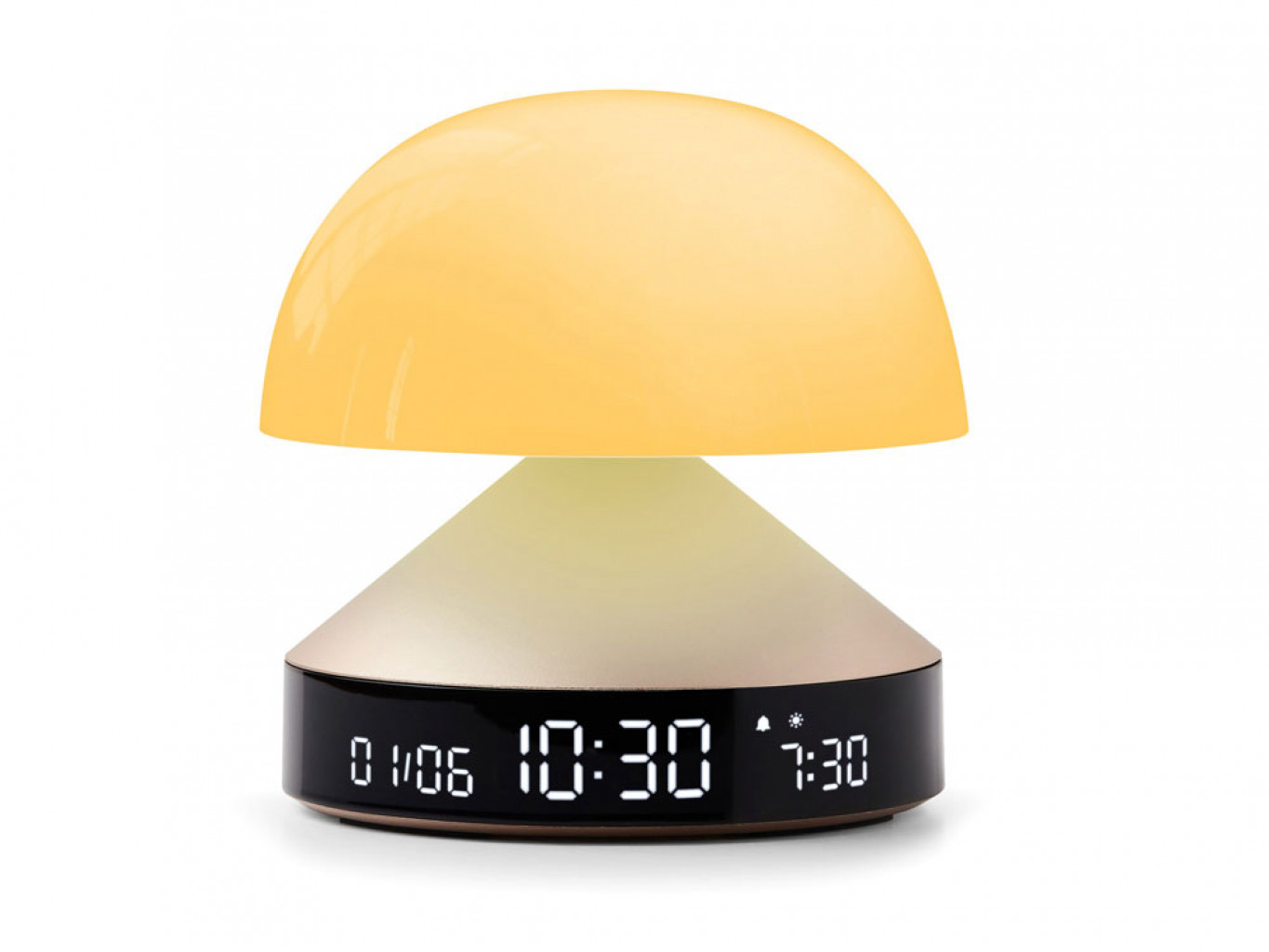 Светильник с часами и световым будильником Mina Sunrise