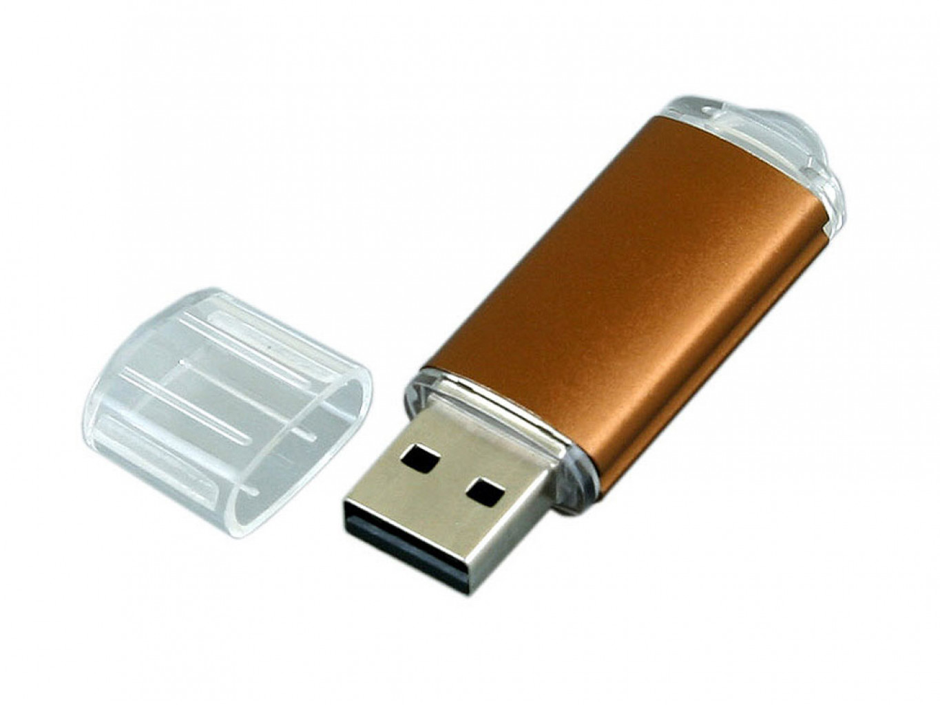 USB 3.0- флешка на 128 Гб с прозрачным колпачком