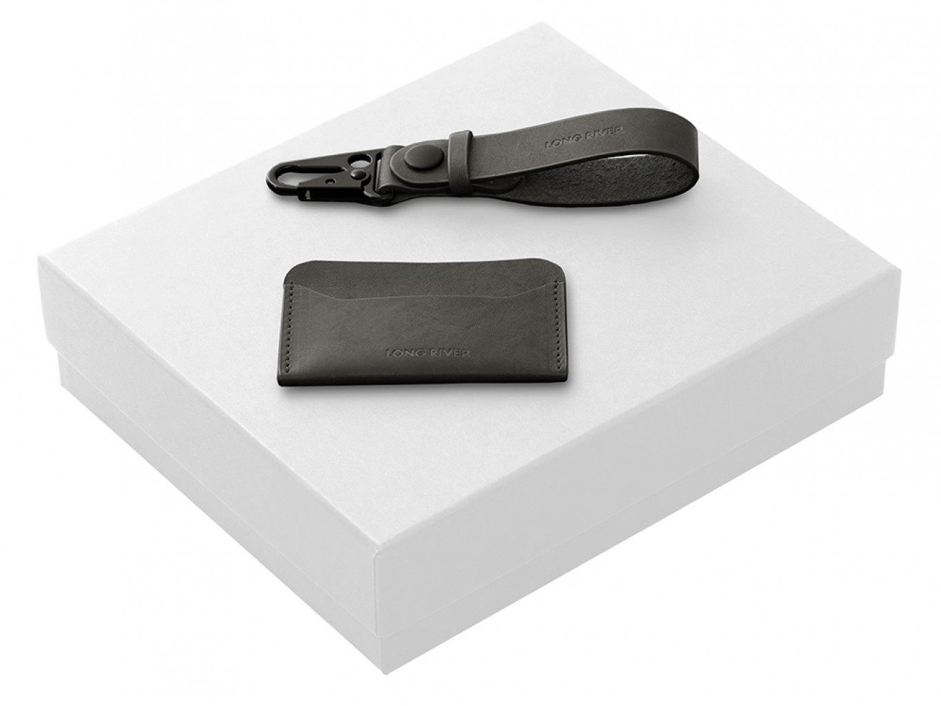 Подарочный набор Long River: картхолдер, ремешок для ключей Подарочный набор Long River: картхолдер, ремешок для ключей
