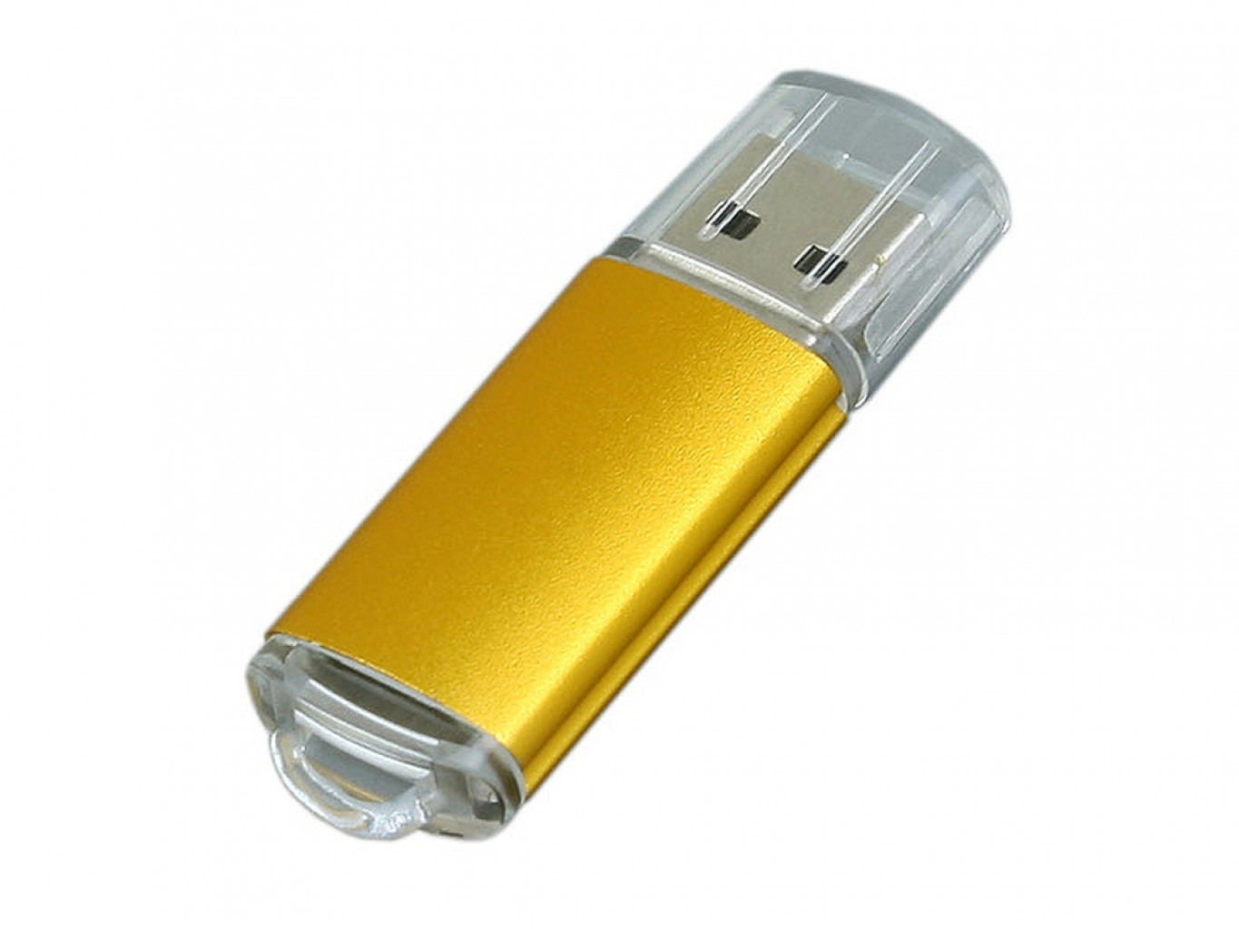 USB 2.0- флешка на 64 Гб с прозрачным колпачком