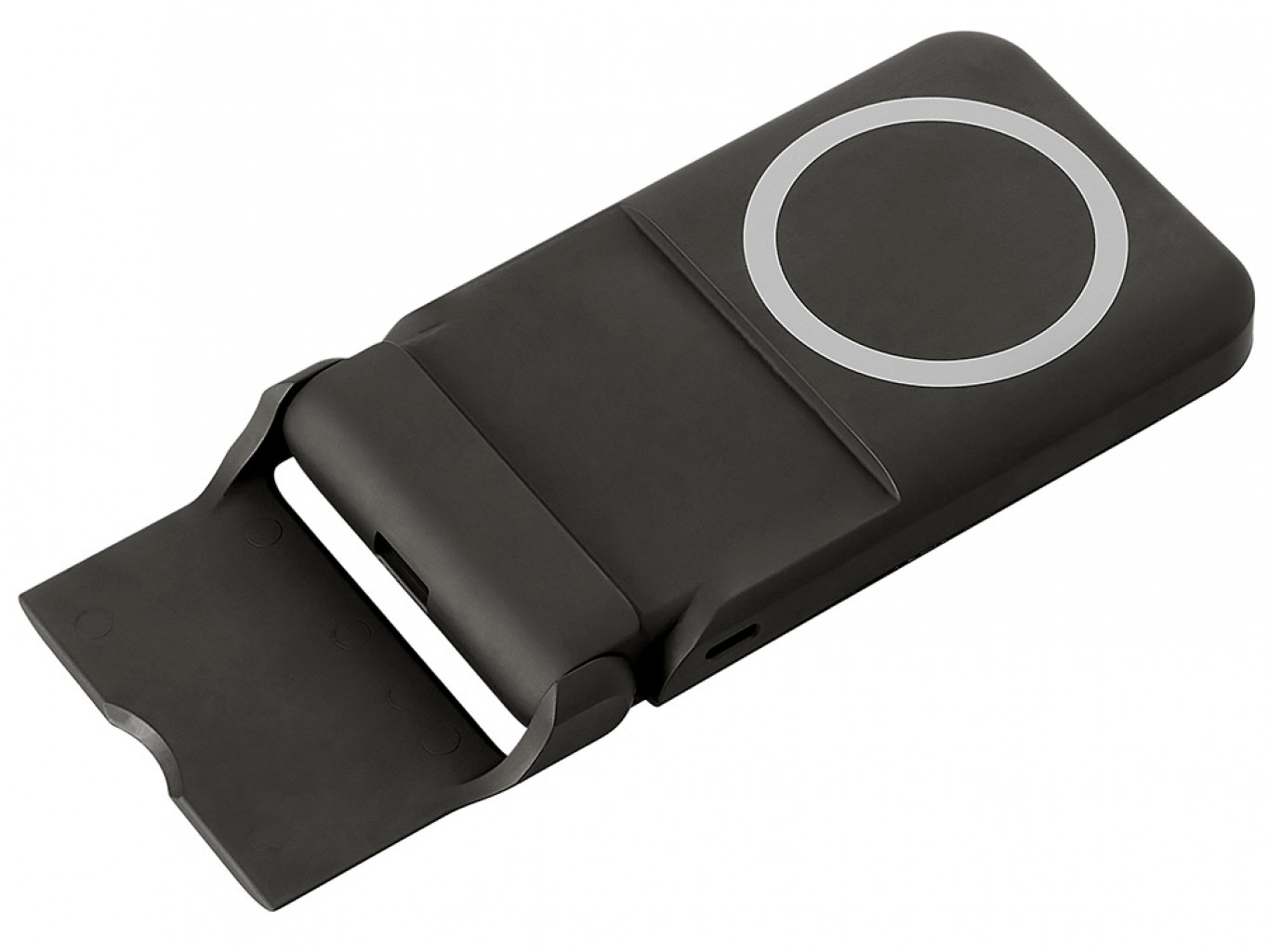 Беспроводной внешний аккумулятор с подсветкой лого и подставкой «Magflash», 10000 мАч, 15 Вт