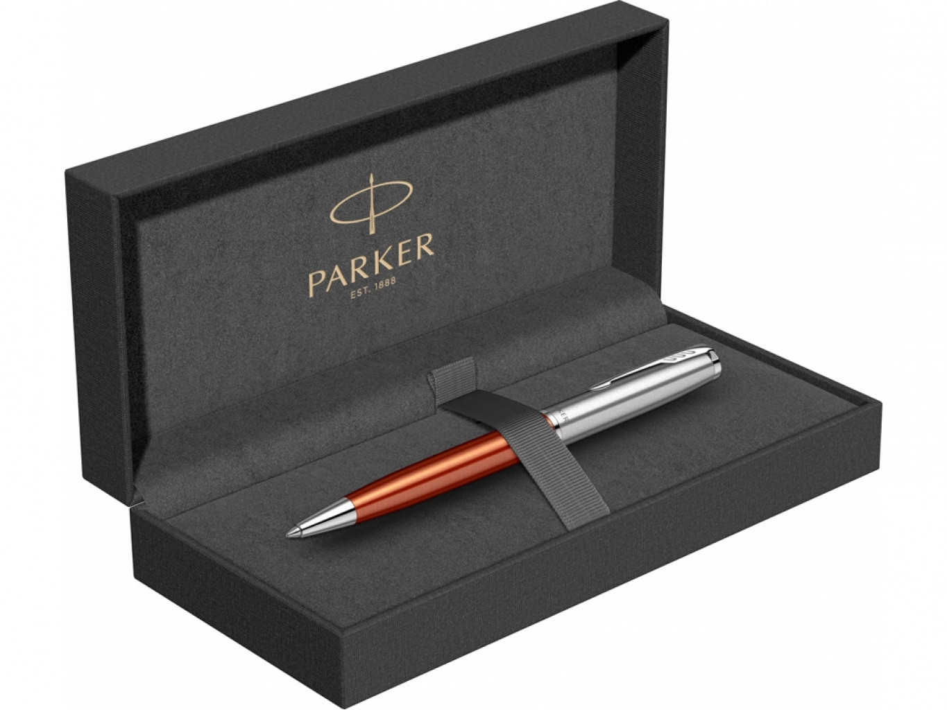 Ручка шариковая Parker «Sonnet Essentials Orange SB Steel CT»