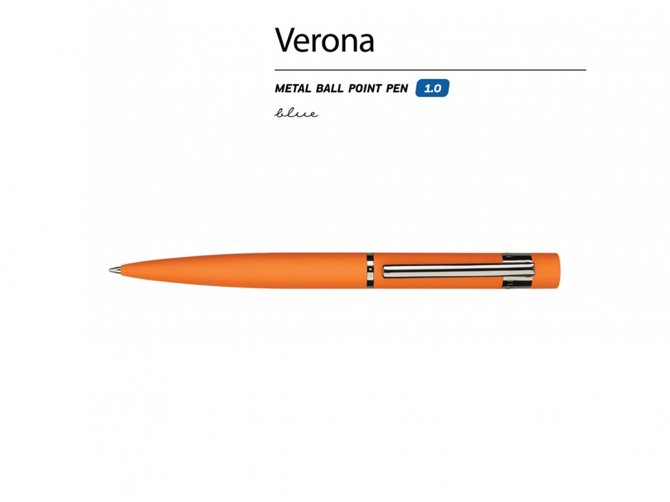 Ручка металлическая шариковая «Verona», софт-тач Ручка металлическая шариковая «Verona», софт-тач