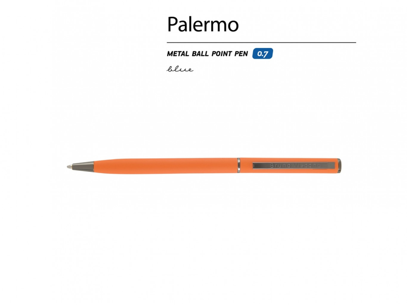 Ручка металлическая шариковая «Palermo», софт-тач Ручка металлическая шариковая «Palermo», софт-тач