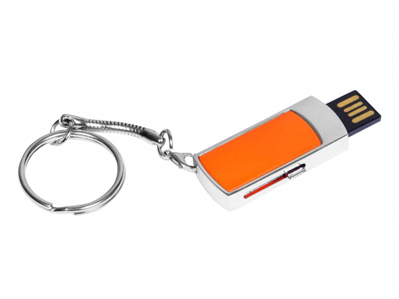 USB 2.0- флешка на 32 Гб с выдвижным механизмом и мини чипом