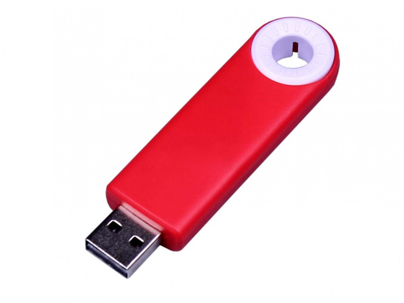 USB 3.0- флешка промо на 32 Гб прямоугольной формы, выдвижной механизм