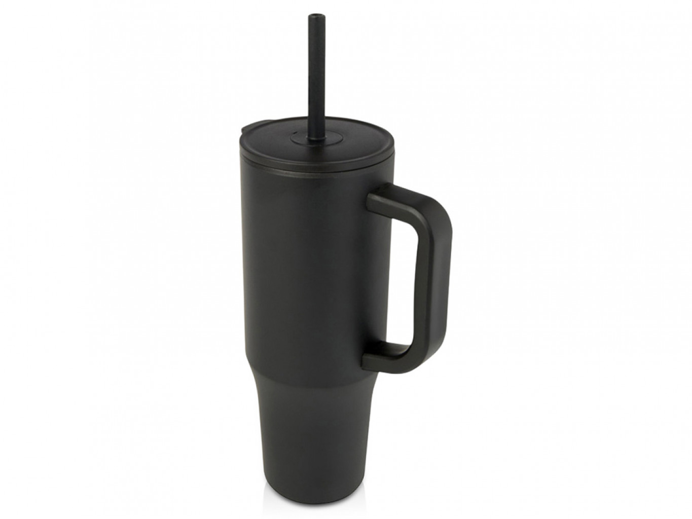 Герметичная термокружка «Brady» с силиконовой трубочкой, переработанная сталь, 900 мл