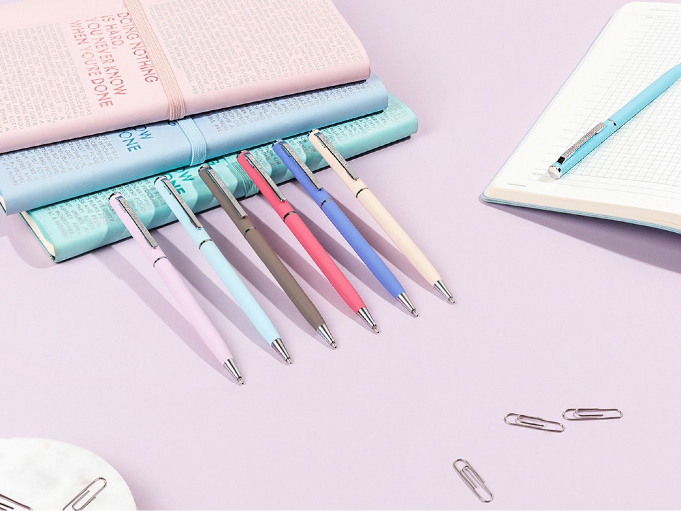 Ручка металлическая шариковая «Palermo», софт-тач