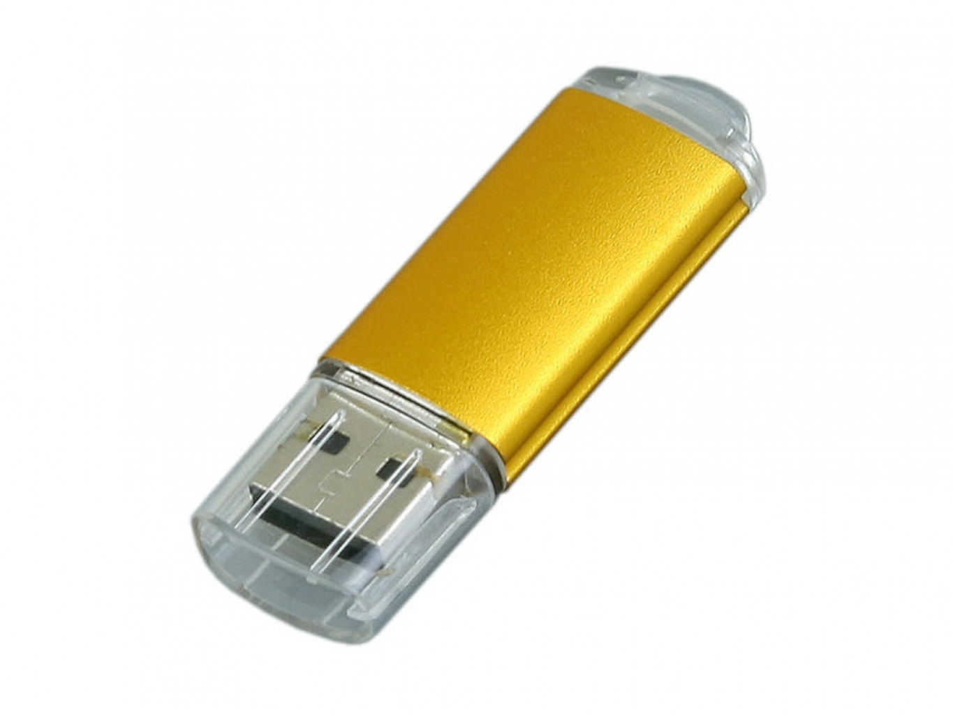 USB 2.0- флешка на 64 Гб с прозрачным колпачком