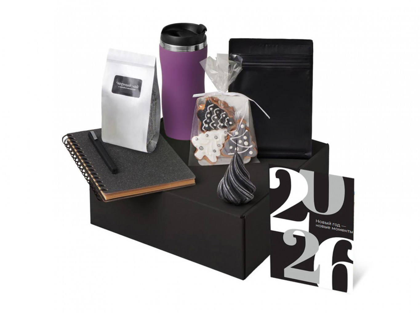 Подарочный набор «Re:Charge» с термокружкой, кофе и блокнотом