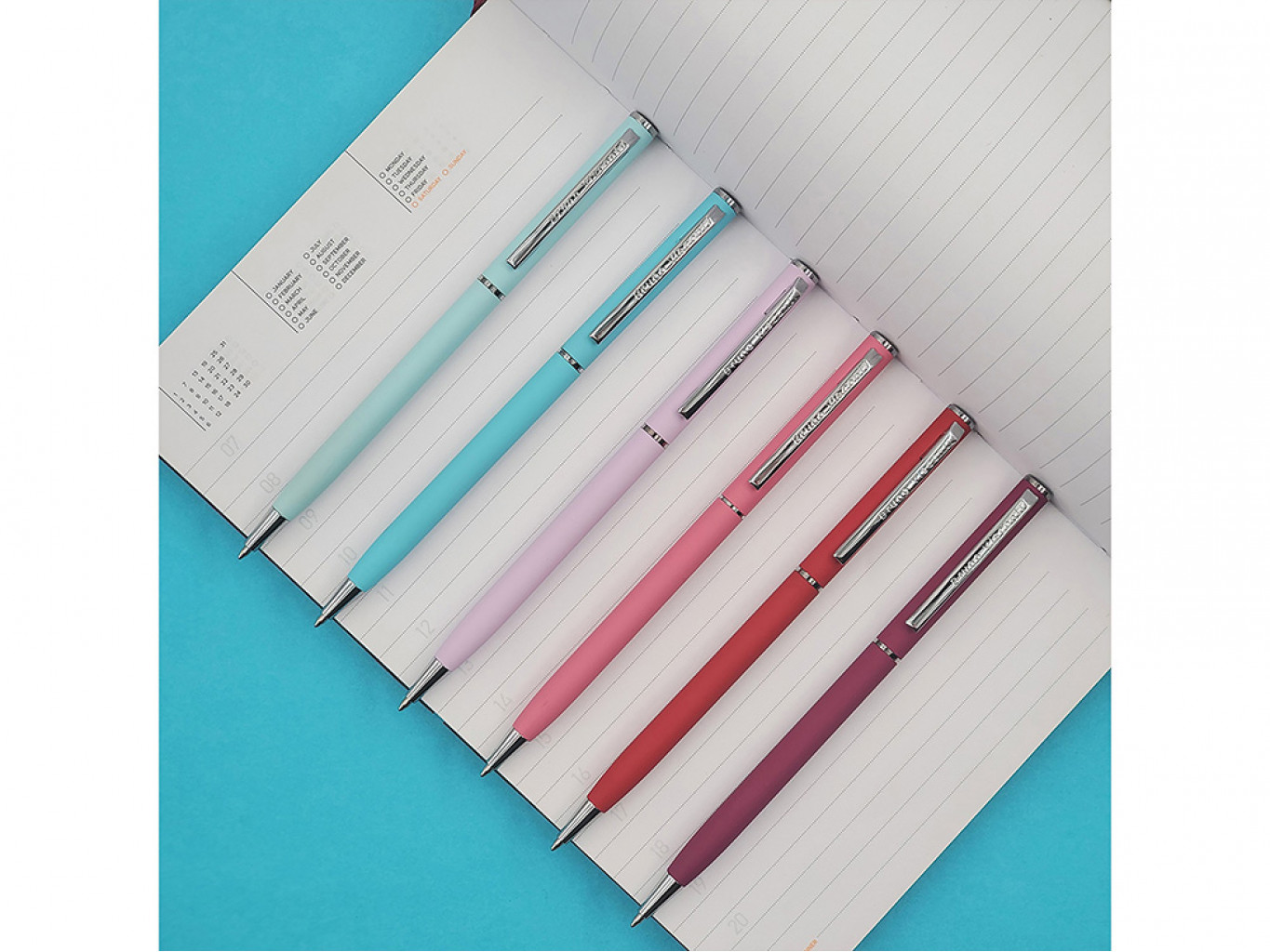 Ручка металлическая шариковая «Palermo», софт-тач