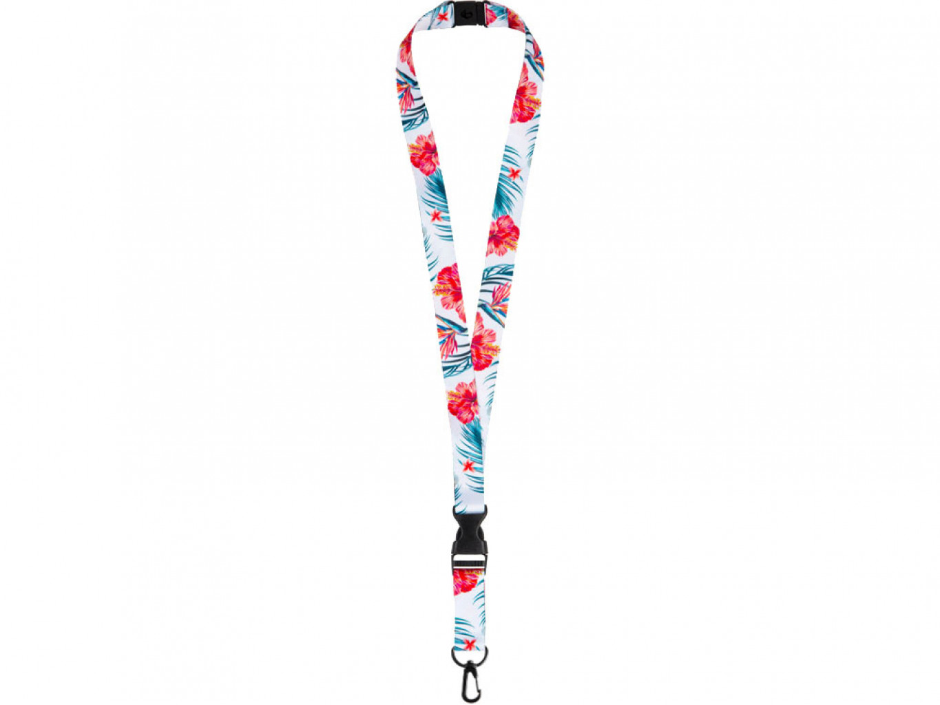 Ланъярд под сублимацию с карабином, межуровневым замком и замком обрыва, 2 см