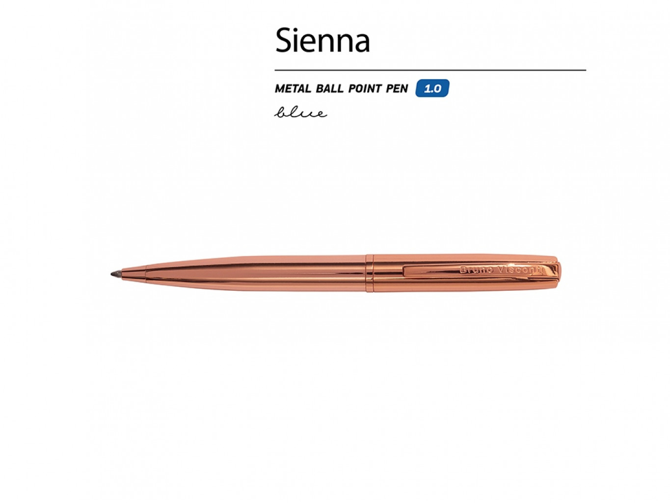 Ручка металлическая шариковая «Sienna»