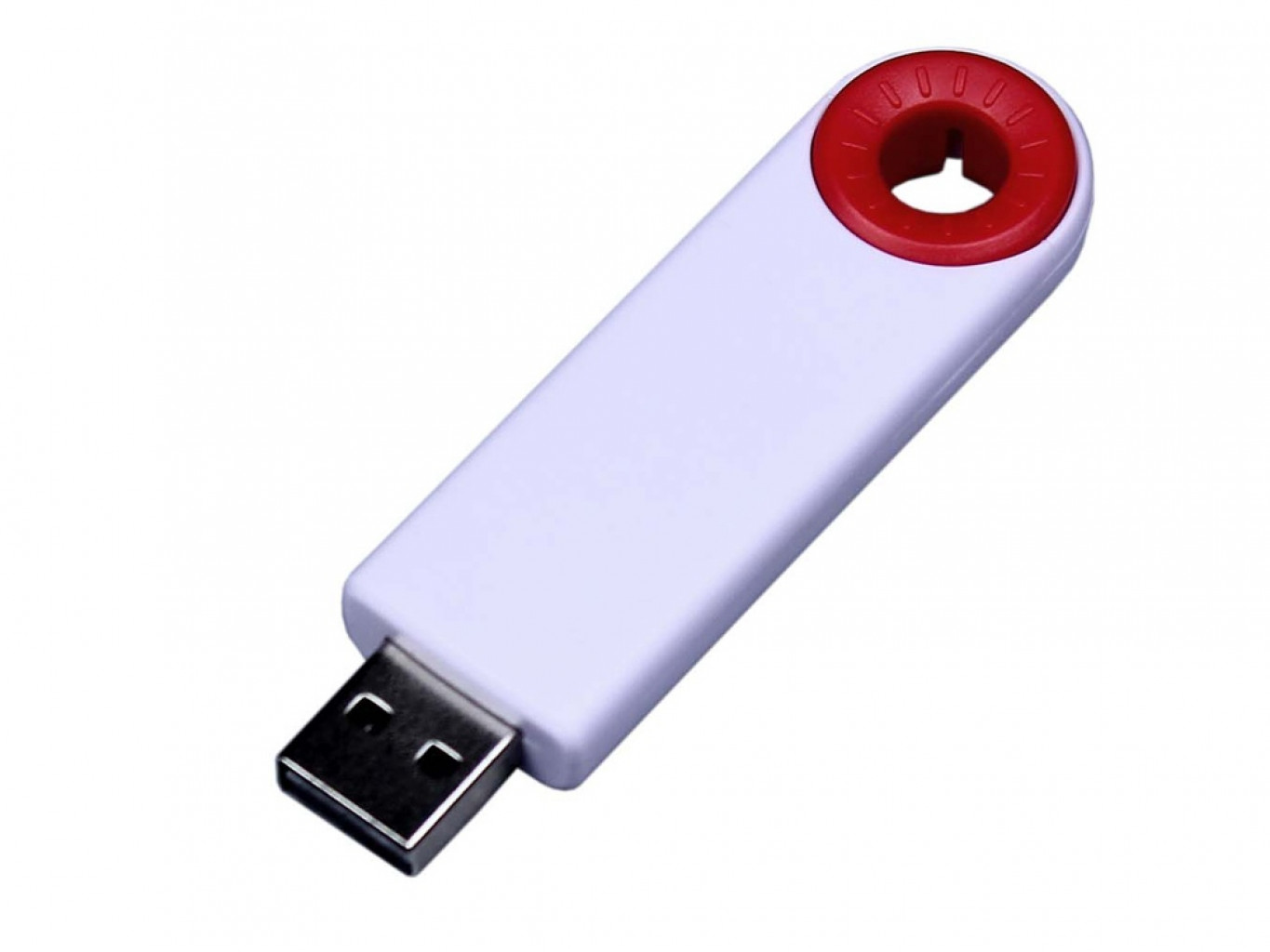 USB 3.0- флешка промо на 64 Гб прямоугольной формы, выдвижной механизм