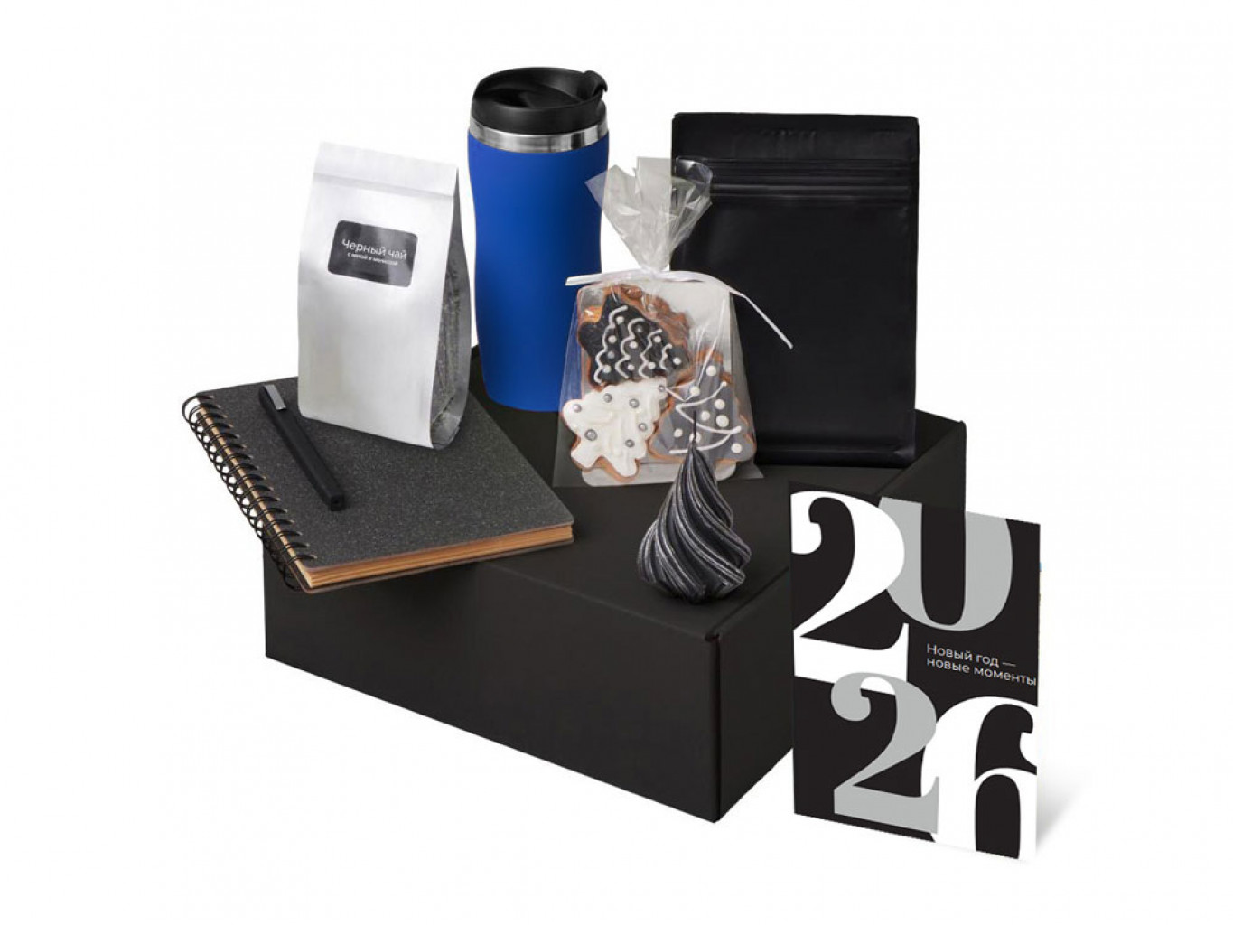 Подарочный набор «Re:Charge» с термокружкой, кофе и блокнотом