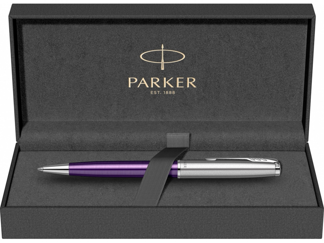 Ручка шариковая Parker «Sonnet Essentials Violet SB Steel CT»