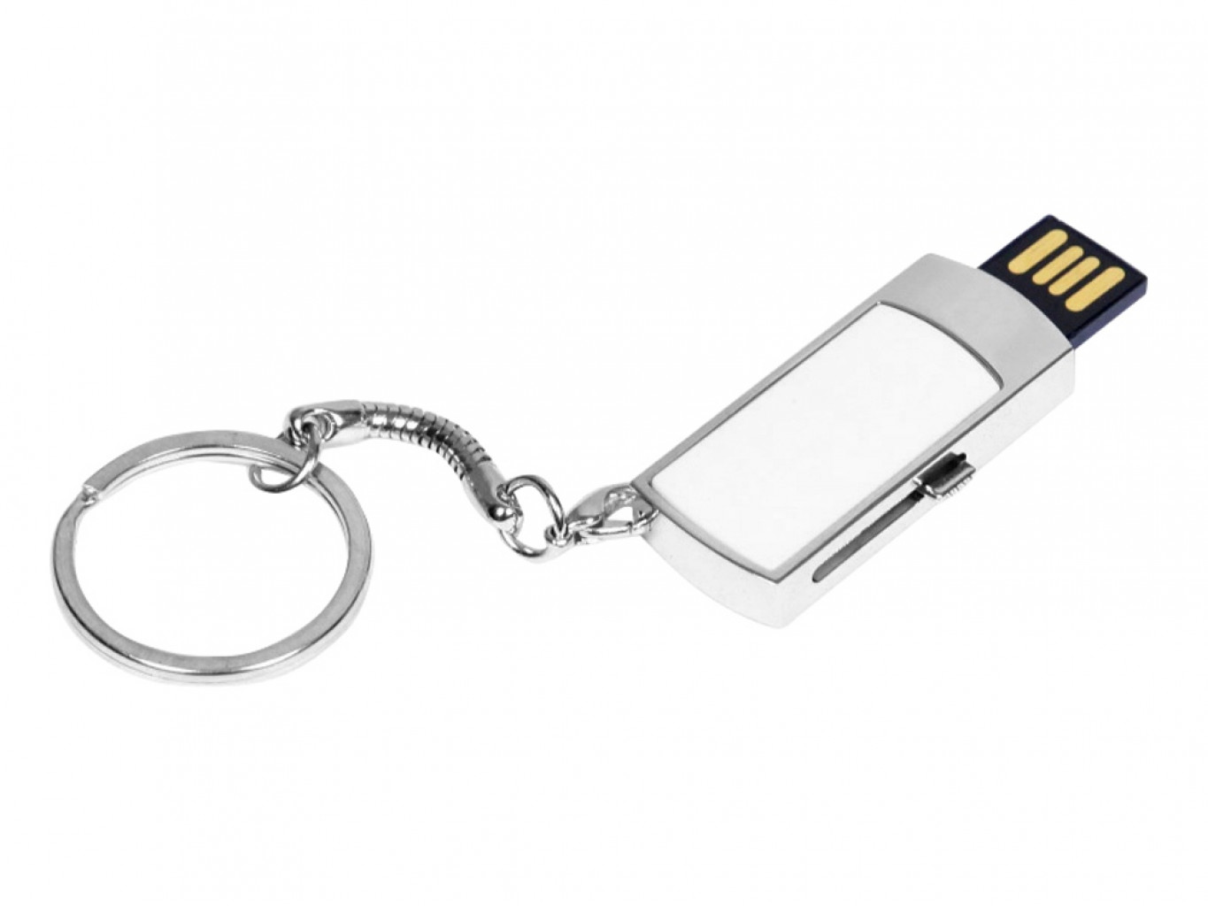 USB 2.0- флешка на 64 Гб с выдвижным механизмом и мини чипом