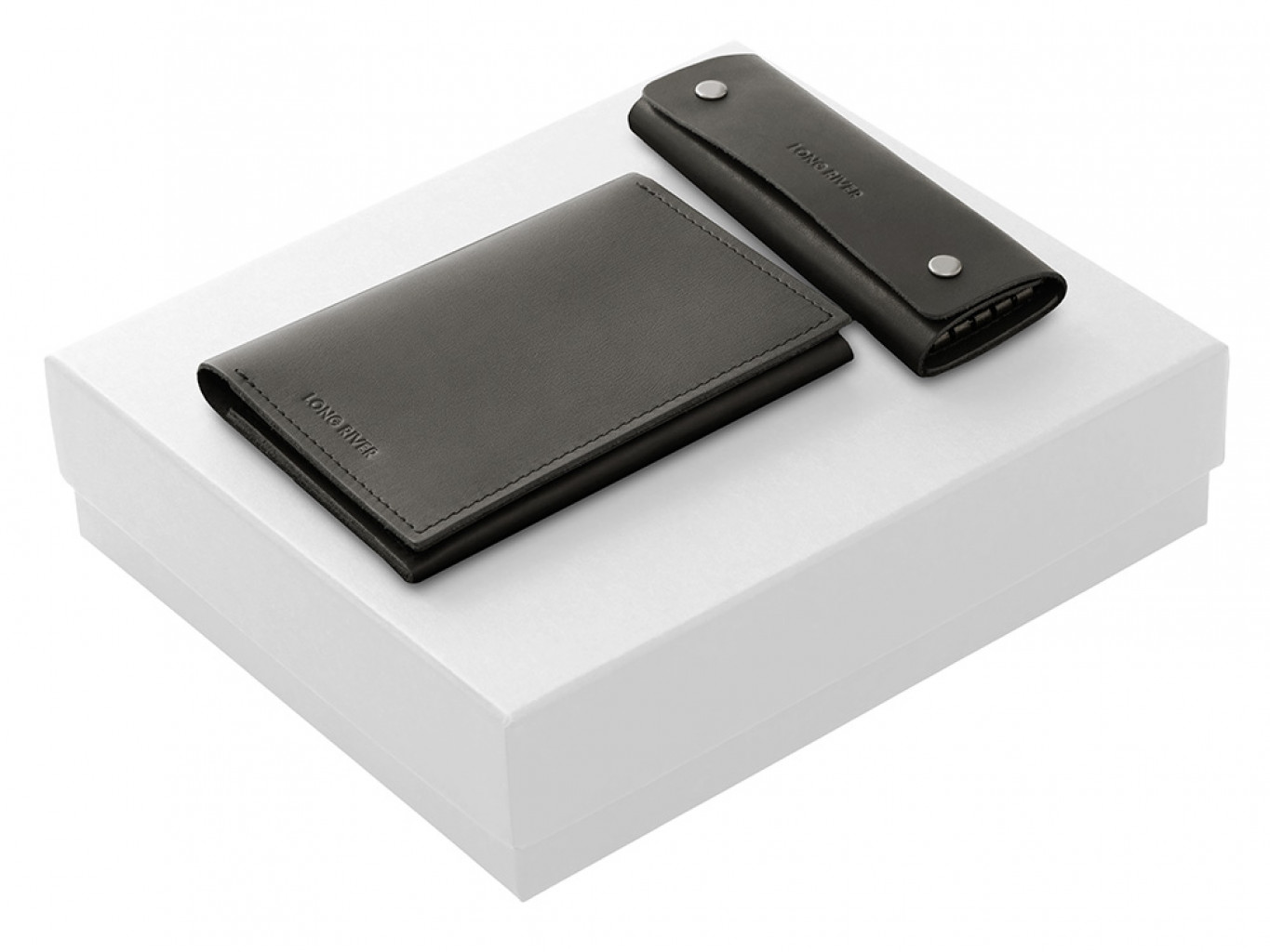 Подарочный набор Long River: обложка для паспорта, ключница Подарочный набор Long River: обложка для паспорта, ключница