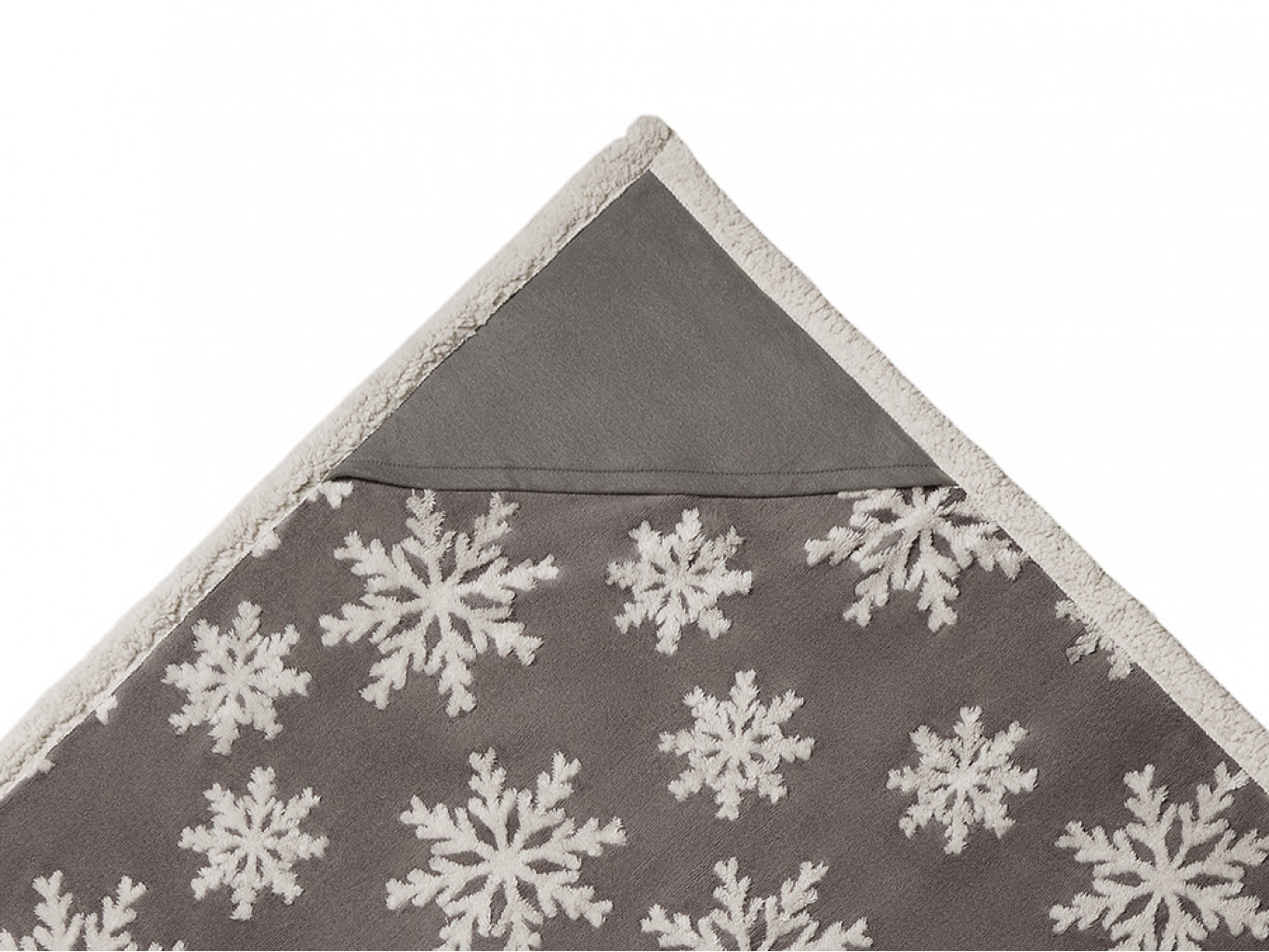 Плед Snowflake новогодний с капюшоном