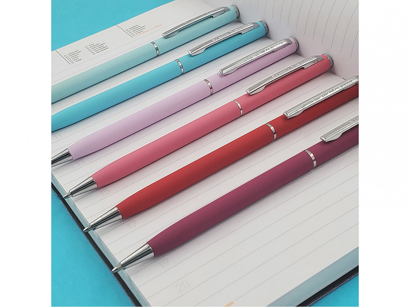 Ручка металлическая шариковая «Palermo», софт-тач