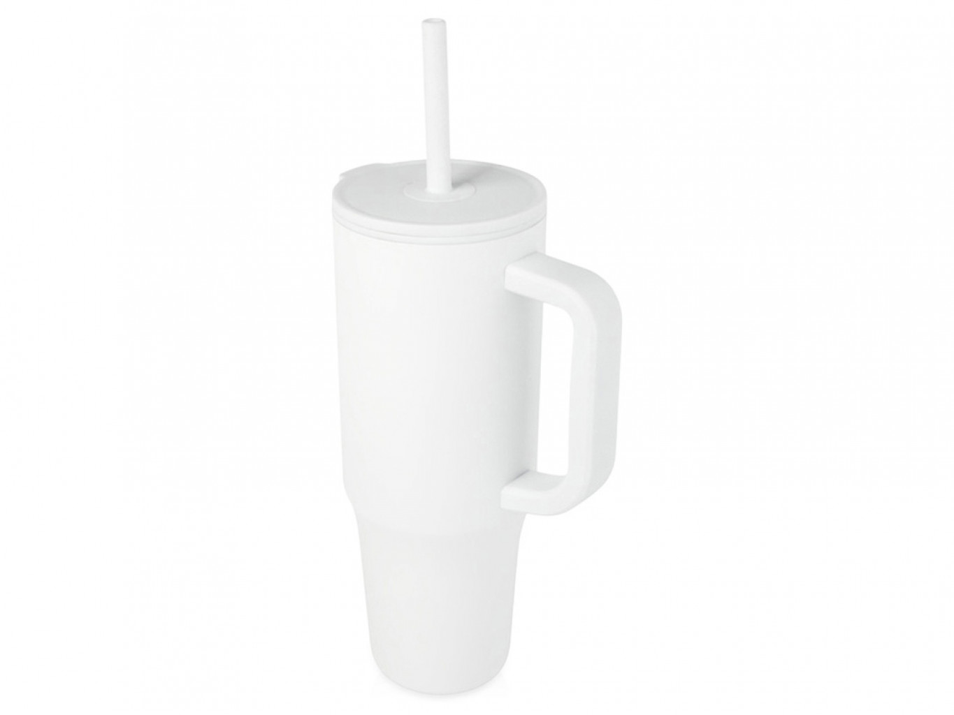 Герметичная термокружка «Brady» с силиконовой трубочкой, переработанная сталь, 900 мл