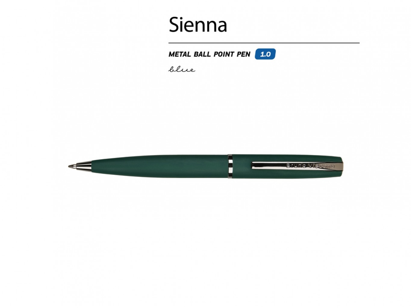 Ручка металлическая шариковая «Sienna», софт-тач Ручка металлическая шариковая «Sienna», софт-тач