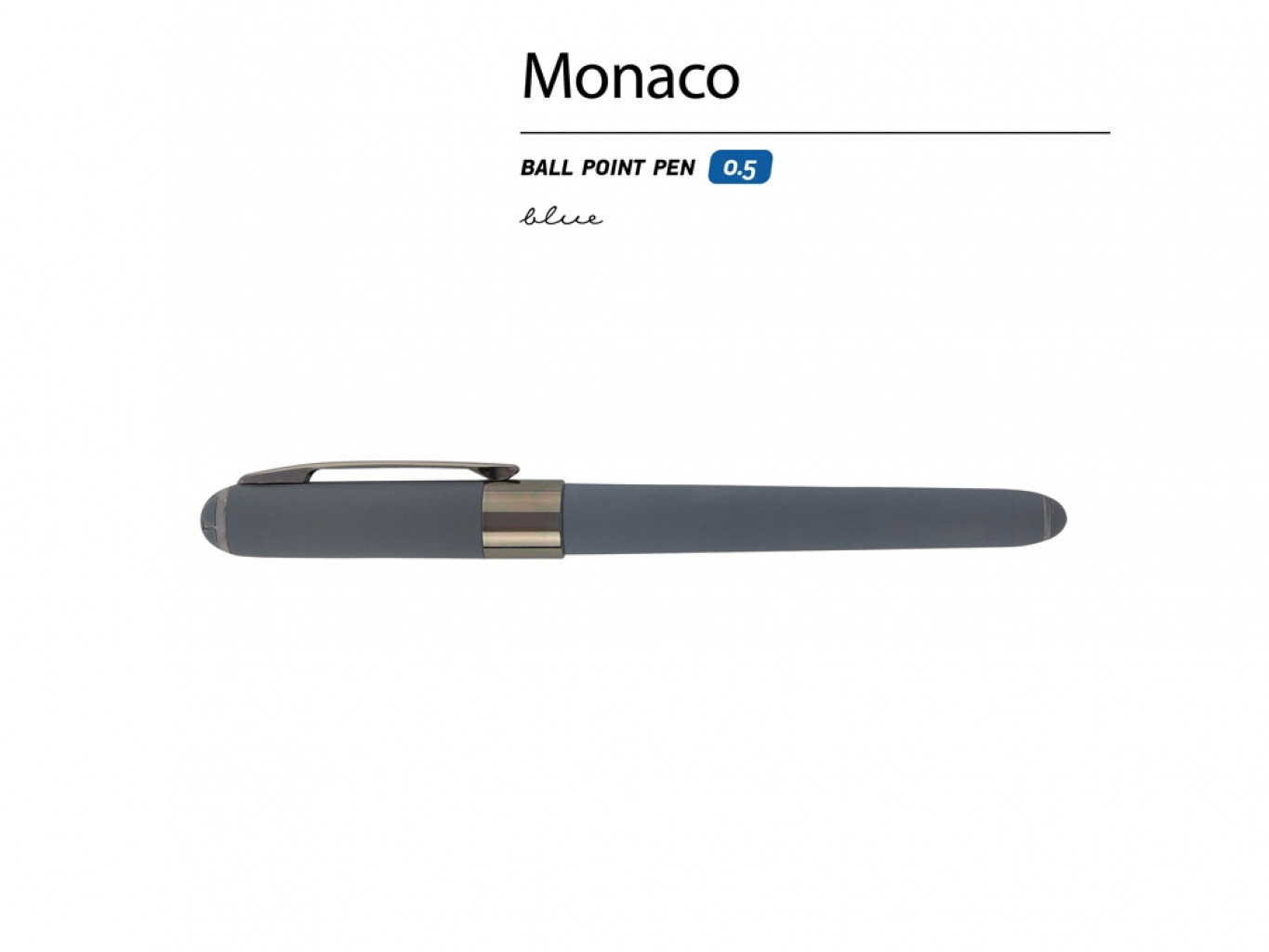 Ручка пластиковая шариковая «Monaco» софт-тач Ручка пластиковая шариковая «Monaco» софт-тач