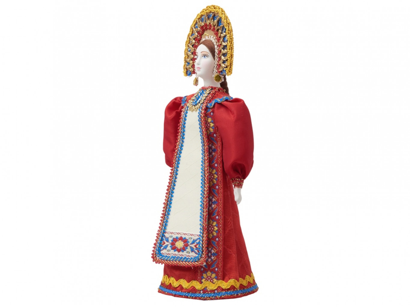 Подарочный набор: кукла фарфоровая, мёд с миксом из орехов Подарочный набор: кукла фарфоровая, мёд с миксом из орехов