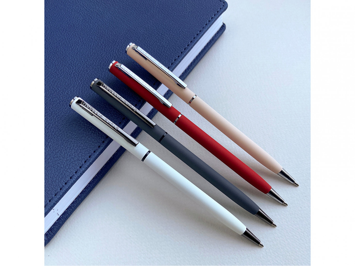 Ручка металлическая шариковая «Palermo», софт-тач