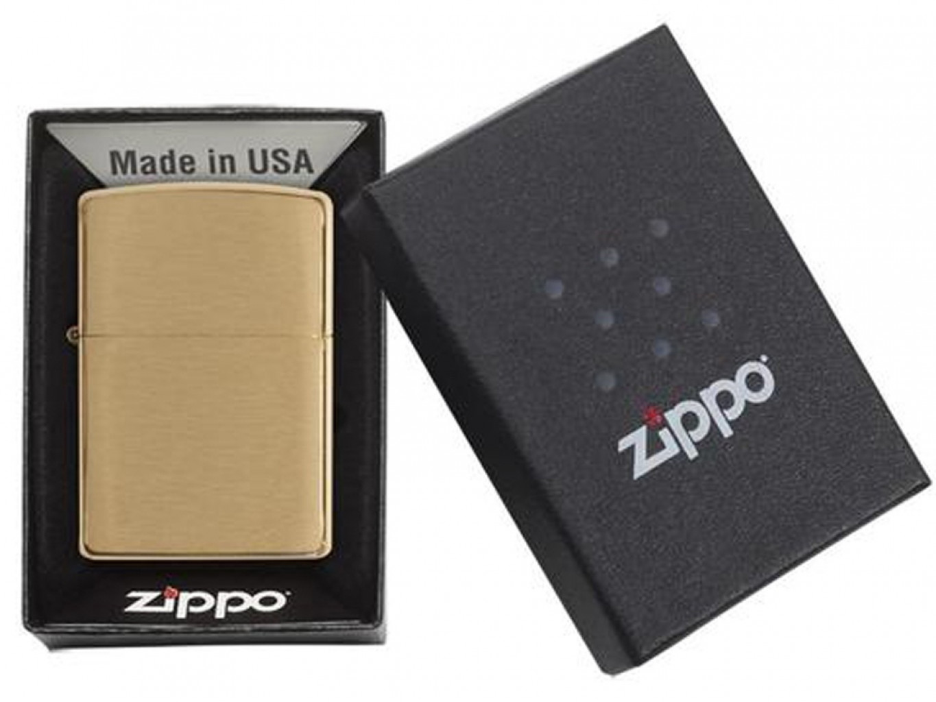 Зажигалка ZIPPO с покрытием Brushed Brass