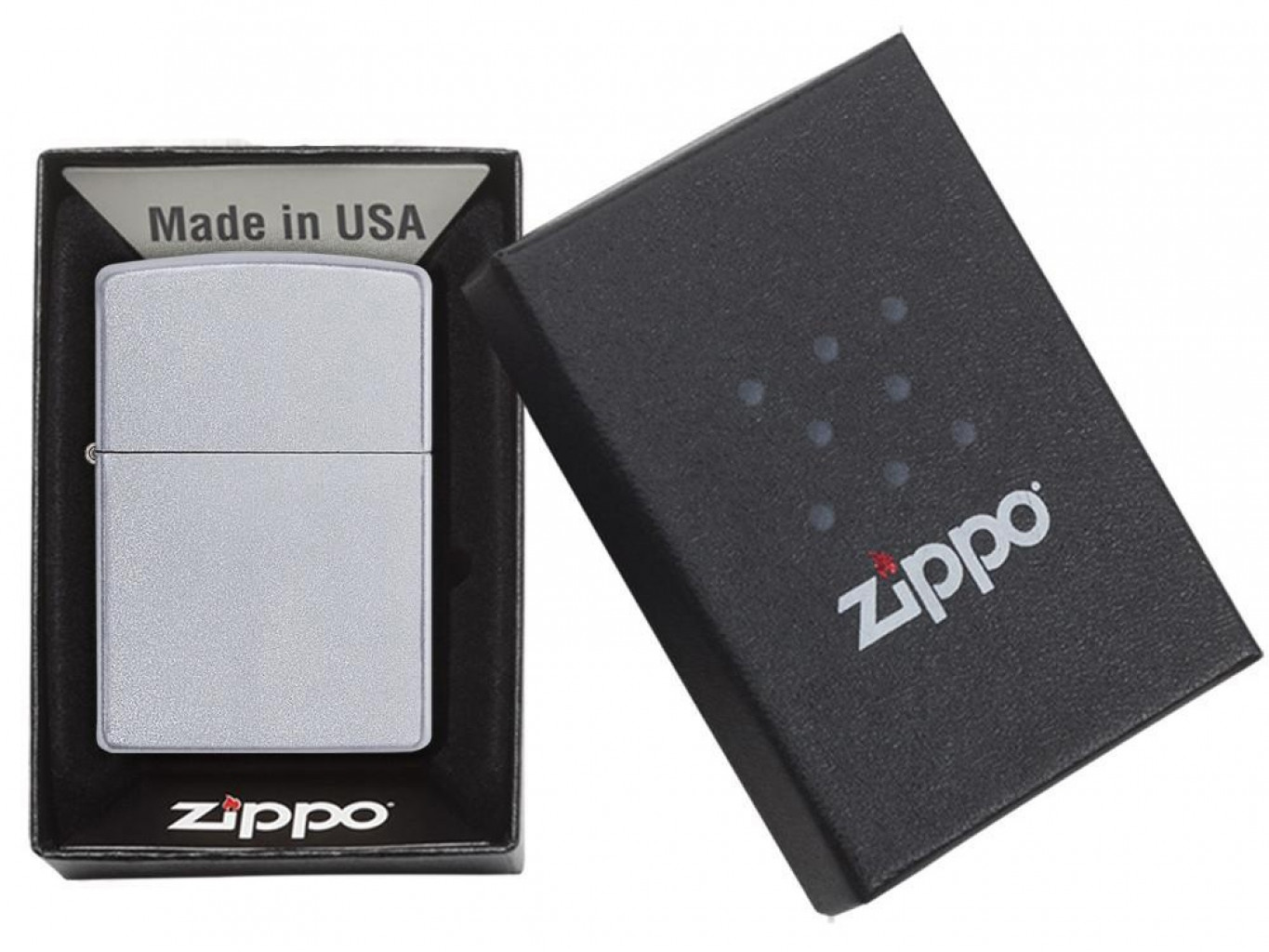 Зажигалка ZIPPO Classic с покрытием Satin Chrome™