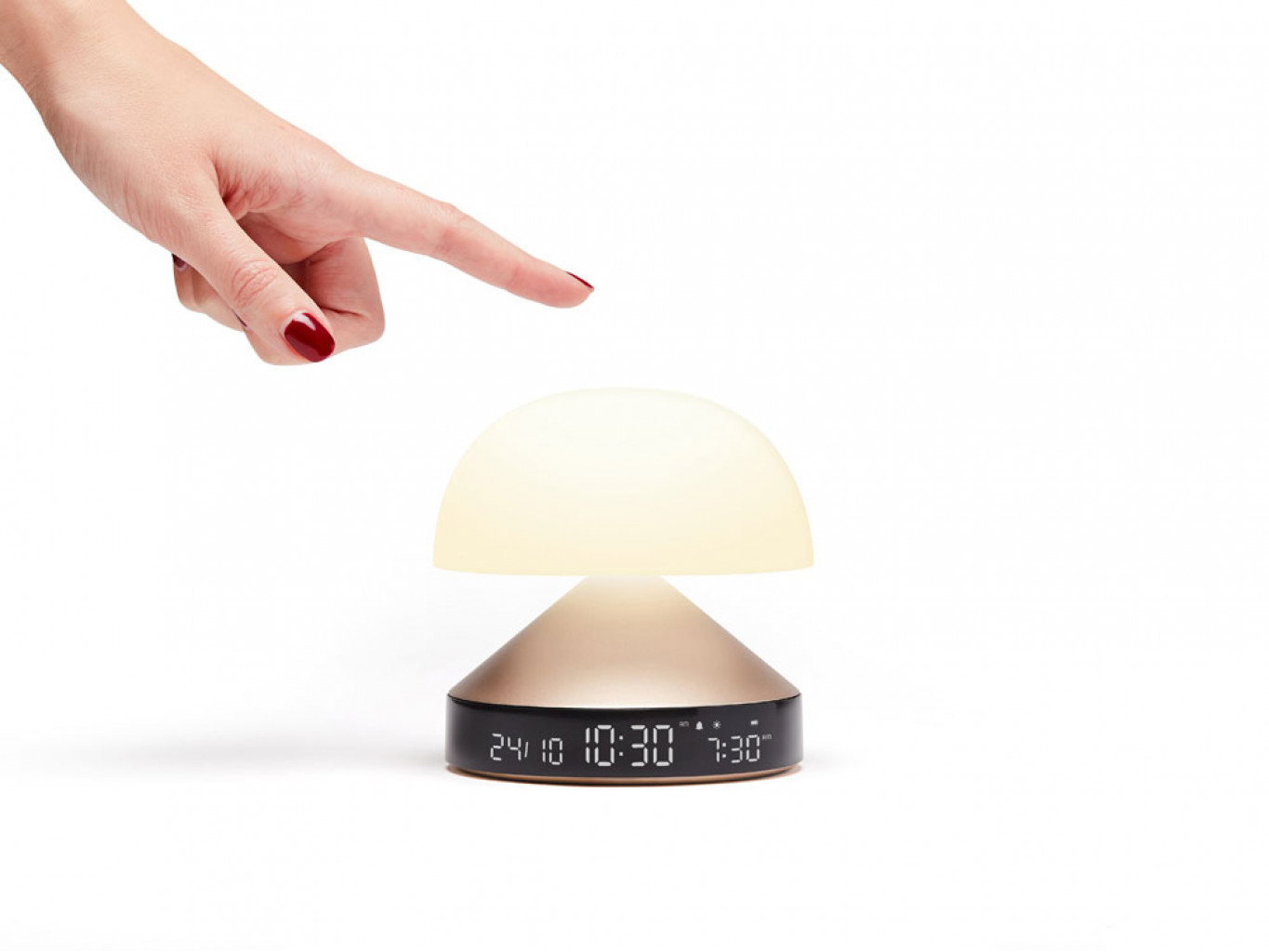 Светильник с часами и световым будильником Mina Sunrise