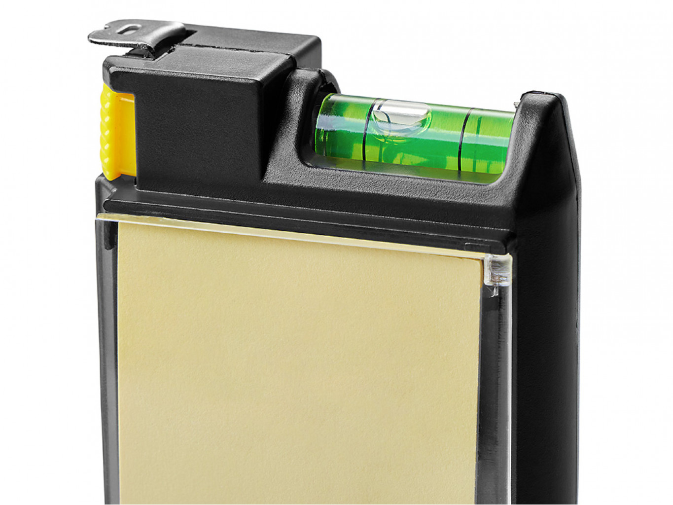 Рулетка на 2 м с уровнем и блоком для записей «Nerd»