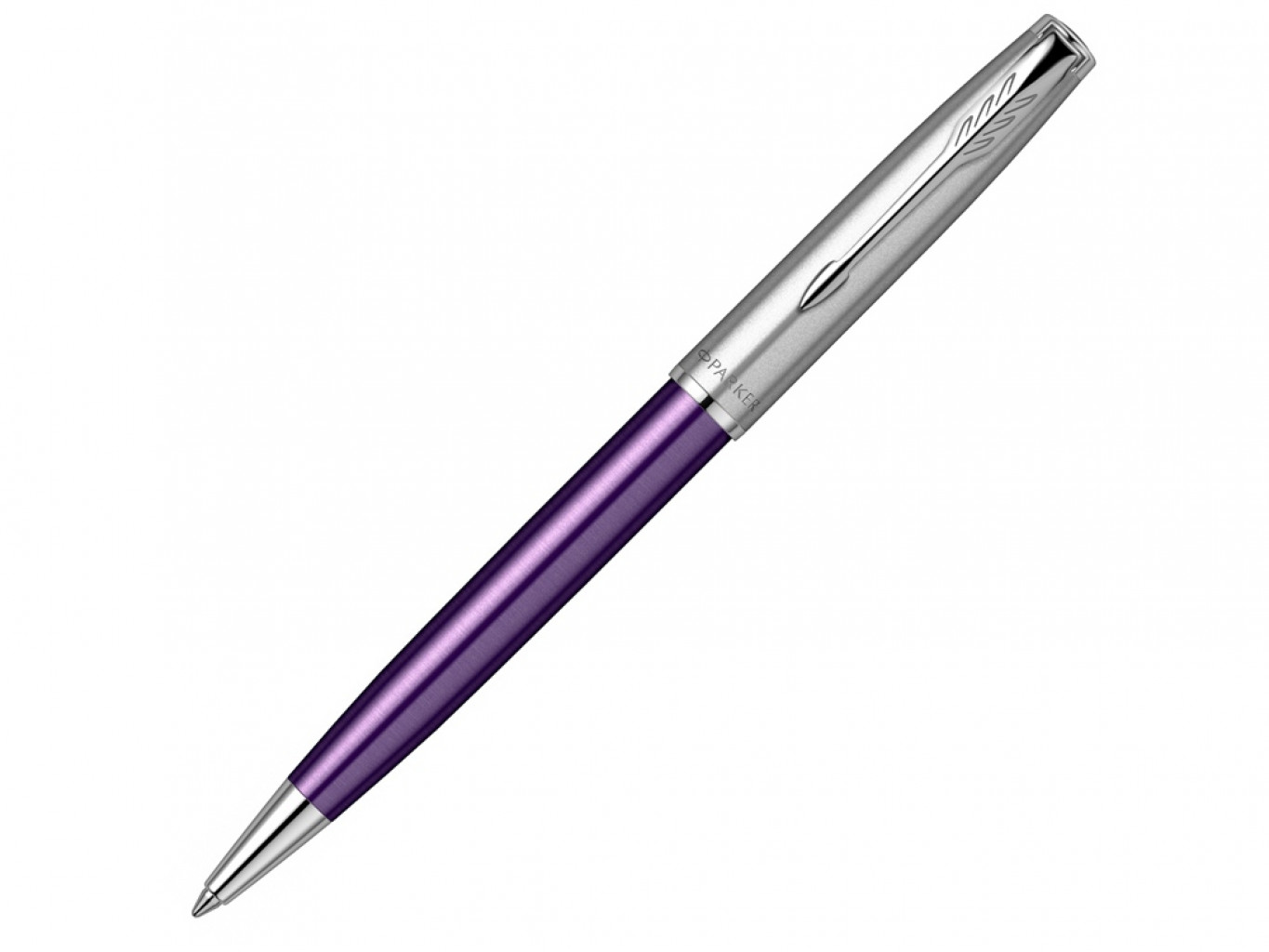 Ручка шариковая Parker «Sonnet Essentials Violet SB Steel CT»