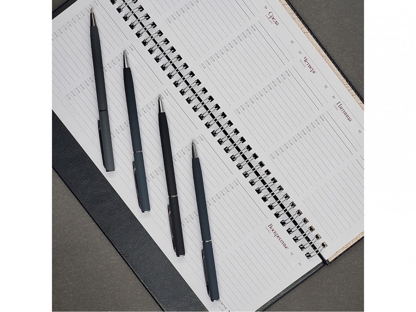 Ручка металлическая шариковая «Palermo», софт-тач