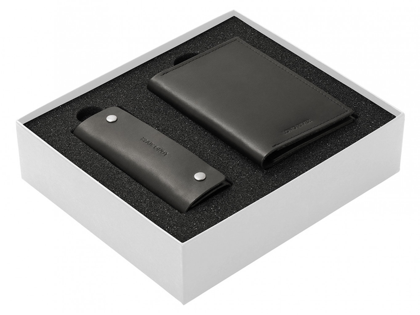 Подарочный набор Long River: обложка для паспорта, ключница Подарочный набор Long River: обложка для паспорта, ключница