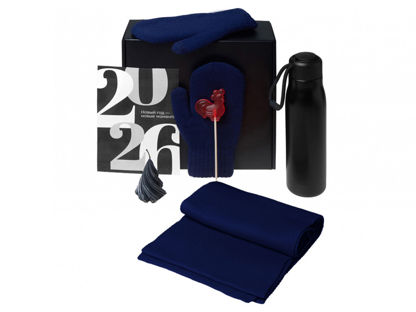 Подарочный набор «Re:Air» с варежками, шарфом и термосом