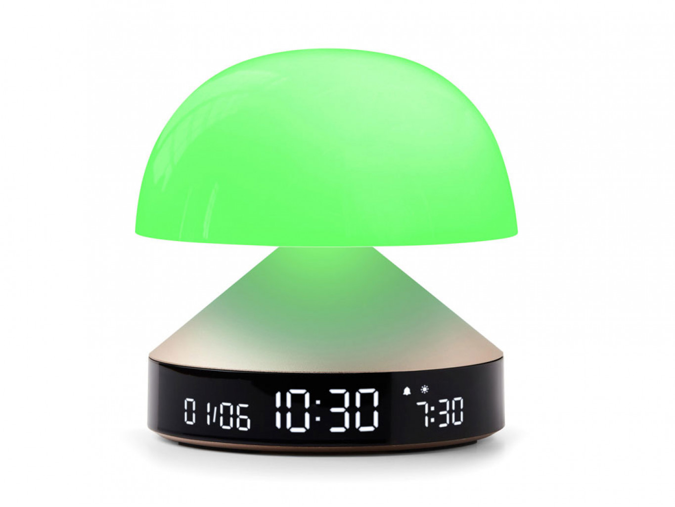 Светильник с часами и световым будильником Mina Sunrise