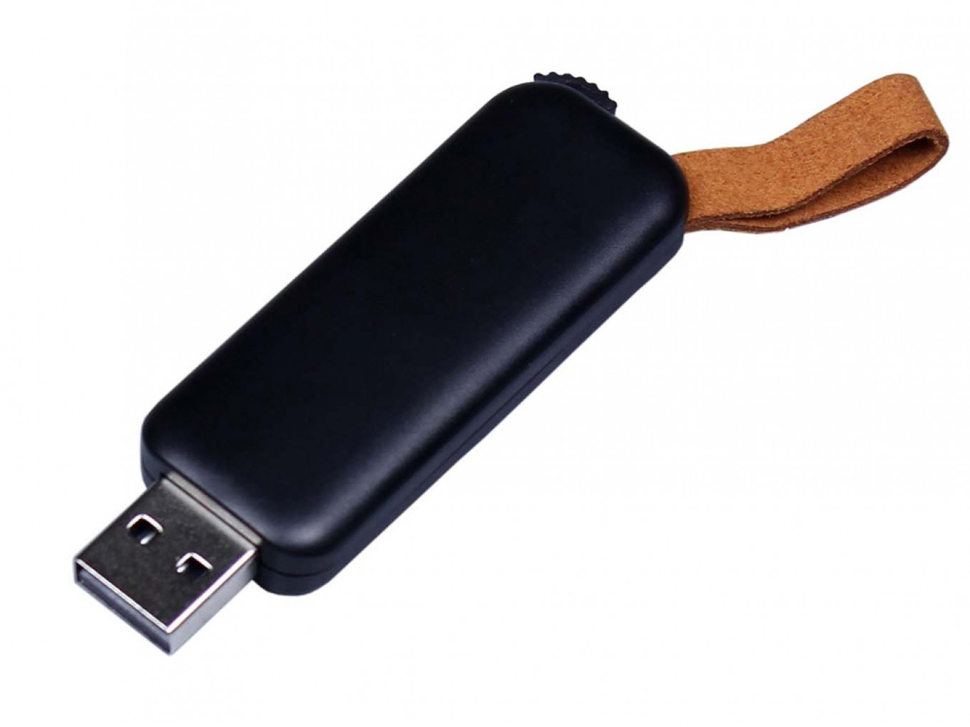 USB 3.0- флешка промо на 128 Гб прямоугольной формы, выдвижной механизм