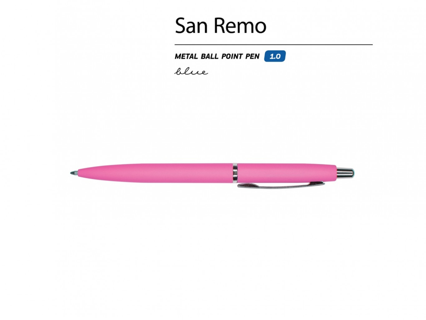 Ручка металлическая шариковая «San Remo», софт-тач Ручка металлическая шариковая «San Remo», софт-тач