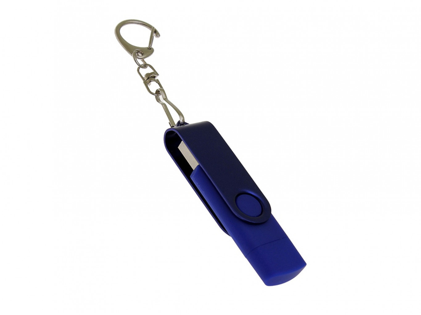 USB 3.0- флешка на 32 Гб с поворотным механизмом и дополнительным разъемом Type-C