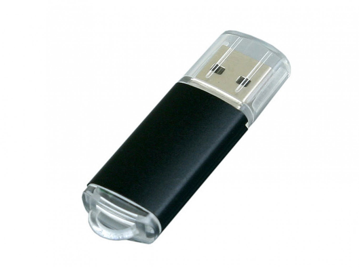 USB 2.0- флешка на 4 Гб с прозрачным колпачком