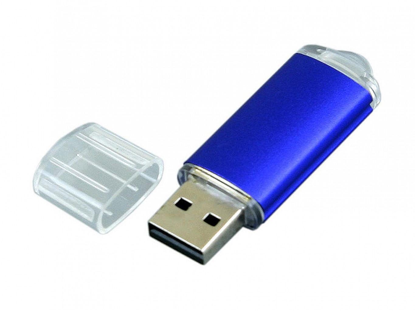 USB 2.0- флешка на 8 Гб с прозрачным колпачком